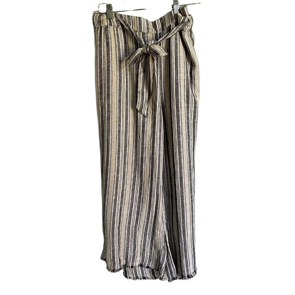 Caslon Linen Blend Wide Leg Pants with Pockets Women's Size 1X